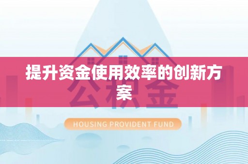 公主岭提升资金使用效率的创新方案